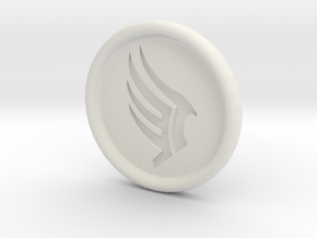 Mass Effect Paragon badge in White Natural Versatile Plastic