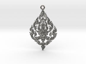 Buddha Pendant in Natural Silver