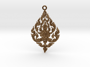 Buddha Pendant in Natural Brass