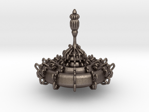 Ornate Top in Polished Bronzed Silver Steel