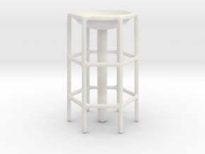 Tower Base in White Natural Versatile Plastic