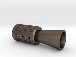 ROTJ Flash Hider (Pro Version NOCUT barrel) in Polished Bronzed Silver Steel