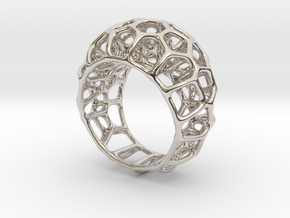 Voronoi Cell Ring  (Size 60) in Platinum