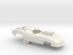 1/12 1963 Pro Mod Corvette in White Natural Versatile Plastic