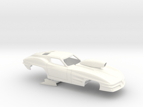 1/25 1963 Pro Mod Corvette in White Processed Versatile Plastic