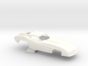 1/25 1963 Pro Mod Corvette No Scoop in White Processed Versatile Plastic