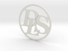 DLS Logo in White Natural Versatile Plastic