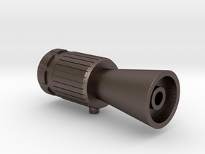 ROTJ Flash Hider (Standard Version CUT barrel) in Polished Bronzed Silver Steel