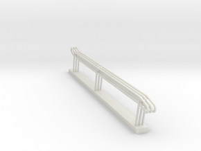 MOF Stair Rail 11 Step - 72:1 Scale in White Natural Versatile Plastic