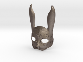 Splicer Mask Rabbit (Womens Size) in Polished Bronzed Silver Steel