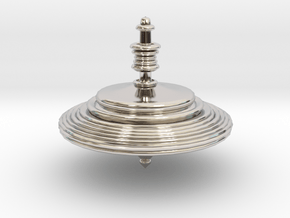 Ring Top in Rhodium Plated Brass
