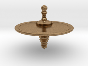 Flat Ribbed Top in Natural Brass