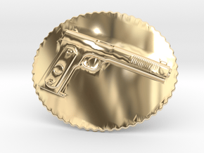 Colt1902 Belt Buckle in 14k Gold Plated Brass