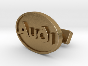 Audi Classic Cufflink in Polished Gold Steel