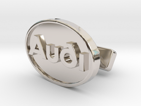 Audi Classic Cufflink in Platinum