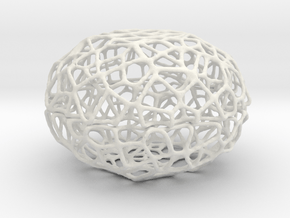 Little Voronoi Pearl Light Lamp No. 3 (8 cm) in White Natural Versatile Plastic