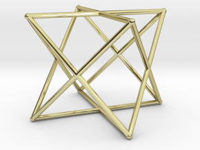 Rod Merkaba 2cm in 18K Gold Plated