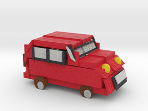 Red Car in Full Color Sandstone