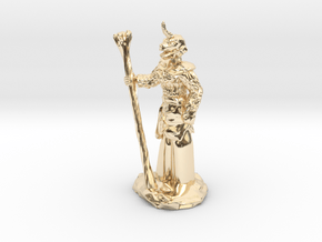 Female Dragonborn Druid in 14k Gold Plated Brass