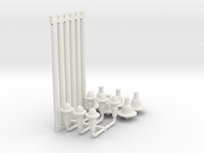 12 Lamps 2 Types in White Natural Versatile Plastic