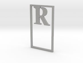 Bookmark Monogram. Initial / Letter R              in Aluminum