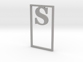 Bookmark Monogram. Initial / Letter S              in Aluminum