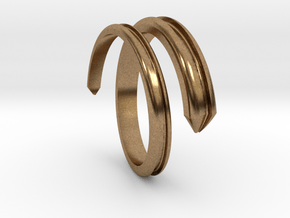 Ring 5 in Natural Brass