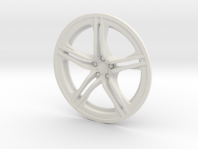  Racing Wheel Cover 01_43mm in White Natural Versatile Plastic