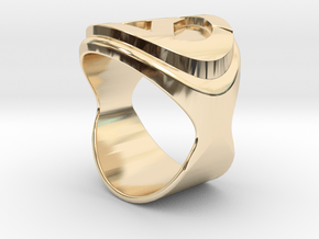Overwatch logo ring in 14k Gold Plated Brass