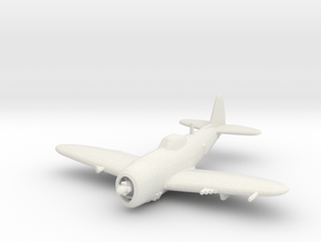 Republic P-47 'Thunderbolt' Bubbletop in White Natural Versatile Plastic: 1:200