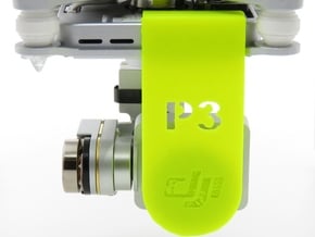 DJI Phantom 3 Lens Cover & Gimbal Lock by HEROPRIN in White Natural Versatile Plastic