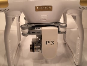 DJI Phantom 3 (ND-FIlter) Lens Cover & Gimbal Lock in Black Natural Versatile Plastic