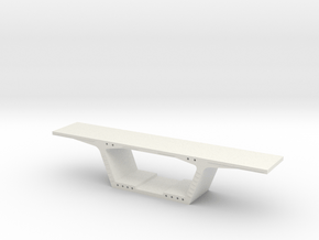 1:50 Precast Bridge Segment in White Natural Versatile Plastic