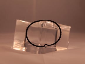 Bracelet for charms - size L (20 cm) in Black Natural Versatile Plastic