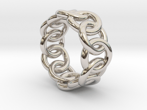Chain Ring 14 – Italian Size 14 in Platinum