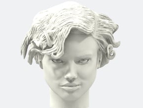 Adriana Lima Female Model Head Sculpt in Tan Fine Detail Plastic