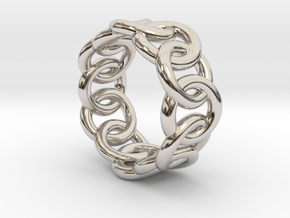 Chain Ring 15 – Italian Size 15 in Platinum