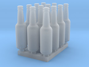 Beer Bottle LongNeck 330ml- 1:24 12ea Ver 2 in Tan Fine Detail Plastic