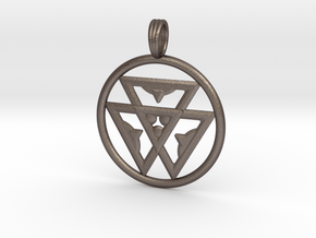 TRINITY LIFE-FORCE in Polished Bronzed Silver Steel