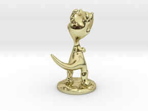 Poor T-Rex full-color miniature statue in 18K Gold Plated