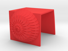 iMacCam Cover in Red Processed Versatile Plastic