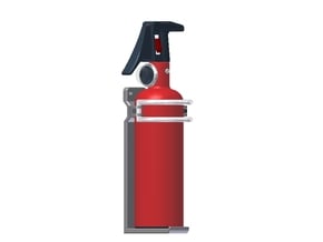1:6 Scale approx.-Fire Extinguisher Assy - Dissemb in White Processed Versatile Plastic