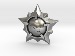 World Exploration Star in Natural Silver