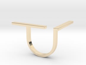 T-ring in 14K Yellow Gold