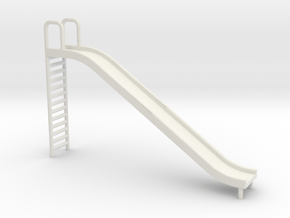 Playground Slide - 'O' 48:1 Scale in White Natural Versatile Plastic