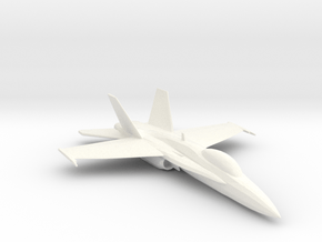 F-18 in White Processed Versatile Plastic