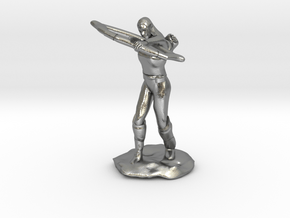 Elf Ranger with Longbow in Natural Silver