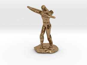 Elf Ranger with Longbow in Natural Brass