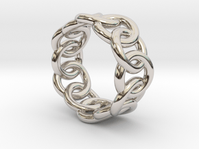 Chain Ring 18 – Italian Size 18 in Platinum
