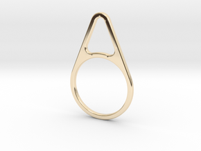 TriaRing Size 8 in 14K Yellow Gold